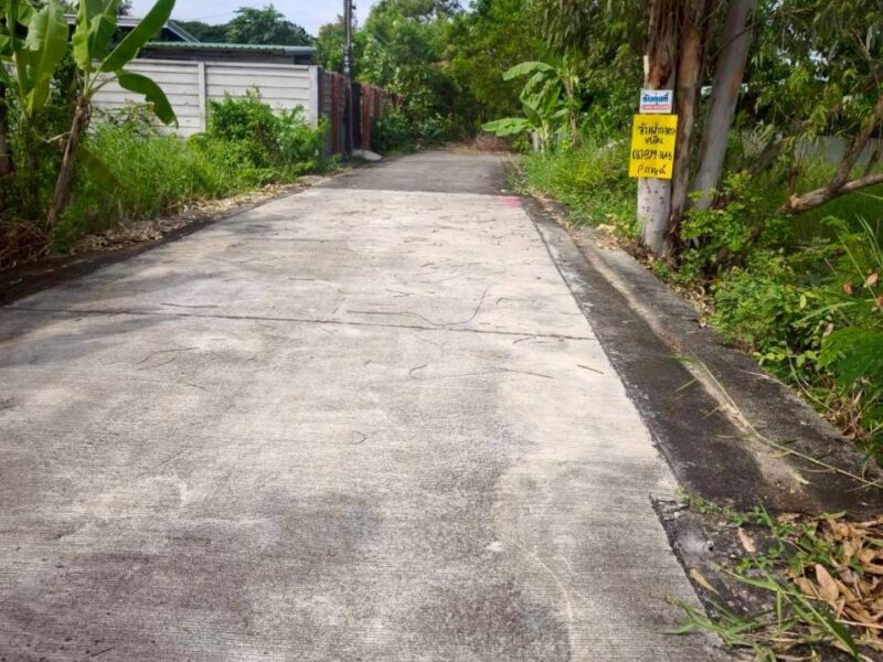 ขายถูกที่ดินซอยวัดไพร่ฟ้า 128 ตรว ติดถนนคอนกรีตสาธารณะ เลียบคลองบางเดื่อ 8 เมืองปทุมธานี