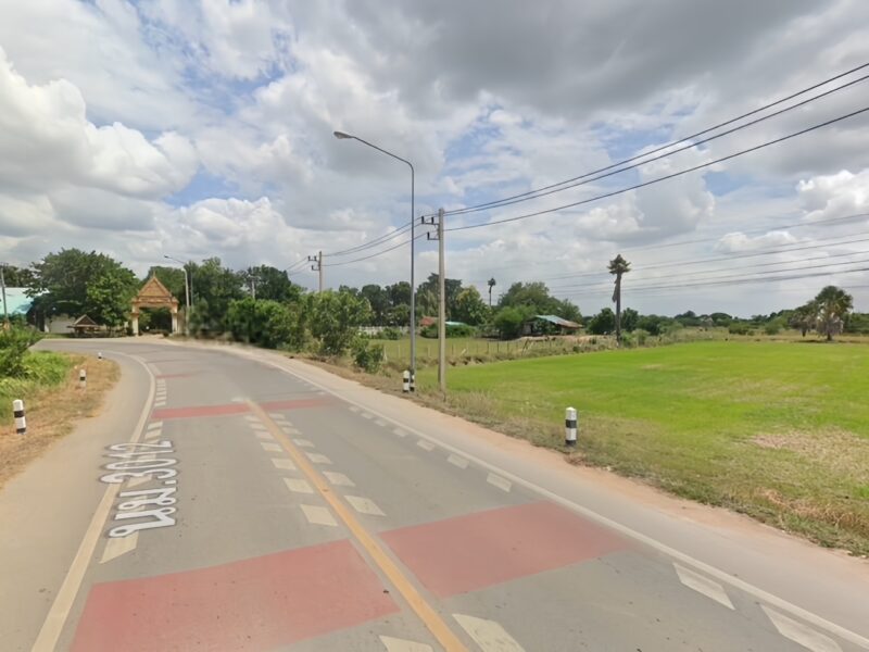 ที่ดินเปล่าอำเภอด่านขุนทด นครราชสีมา 4 ไร่ทำเลดี อยู่ติดถนน นม.3012