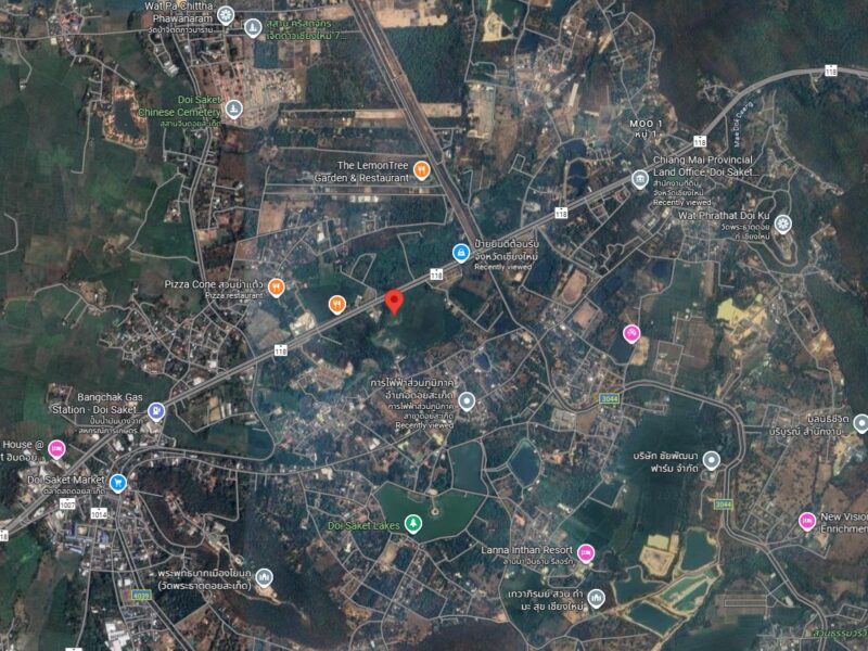 ขายที่ดินดอยสะเก็ด จังหวัดเชียงใหม่ ติดถนนใหญ่