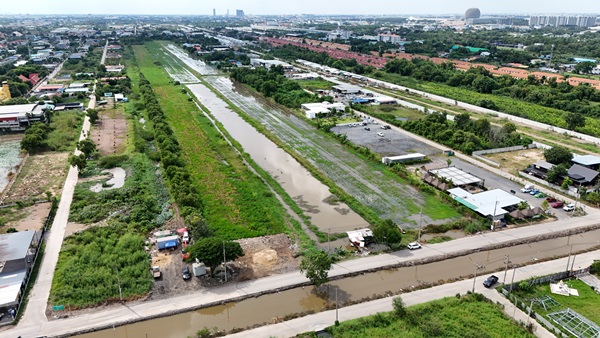 ที่ดิน 23 ไร่ คลอง 3 คลองหลวง ทำเลเด่น เหมาะลงทุนหรือพัฒนาโครงการ โทร 064-5939524