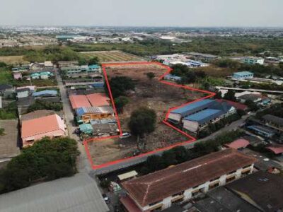 ขายที่ดินเนื้อที่ 9 ไร่ 96.8 ตร.ว. ซ.เศรษฐกิจ 1-1 (แปซิฟิค) เหมาะสร้างบ้าน โรงงานขนาดเล็ก หรือโกดังสินค้า