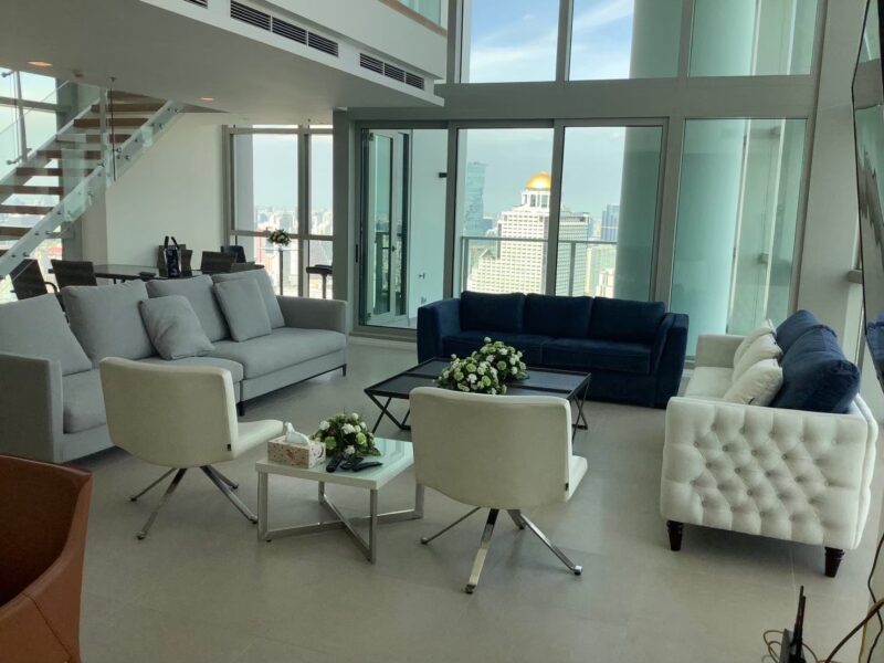 For Rent: Luxurious Duplex Condominium at The River Breathtaking River and City Views from the 67-68th Floor – 3 Bedrooms, 4 Bathrooms