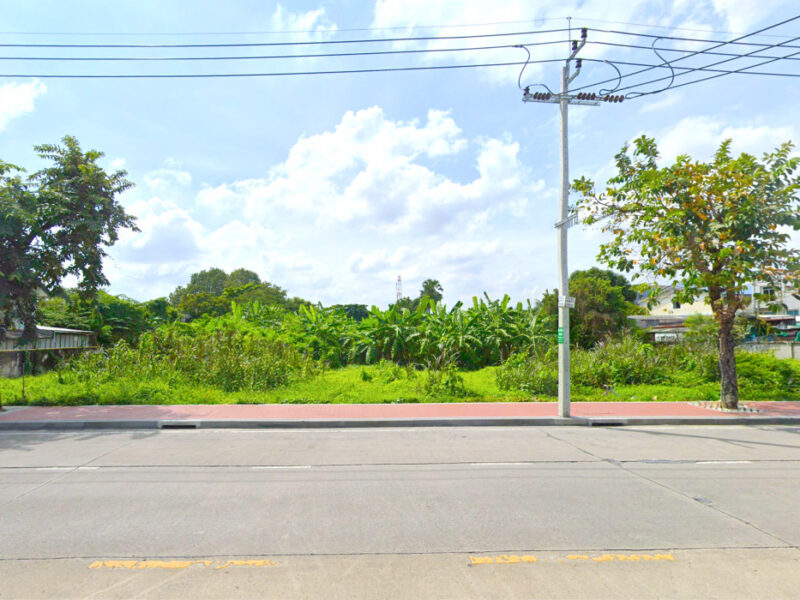 ขาย ที่ดิน ริมถนนคลองลำเจียก 4 ไร่ 2 งาน 3 ตรว เหมาะทำการค้า.