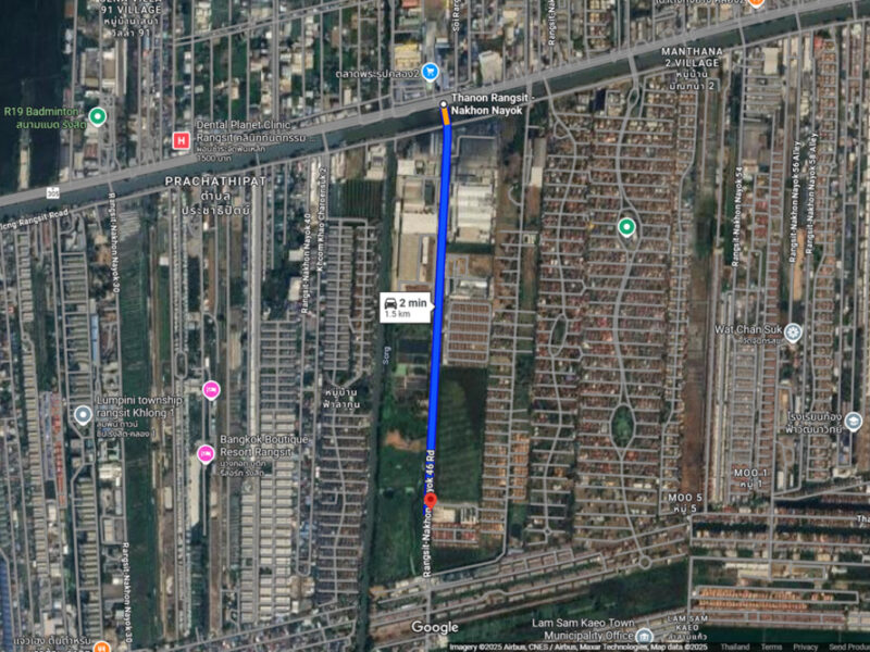 ขายที่ดินแปลงสวย คลองสอง ทำเลศักยภาพ ใกล้รังสิต 9-1-21 ไร่ หน้ากว้าง เหมาะทำโครงการ – Community Mall, พาณิชย์, โกดัง, ที่อยู่อาศัย