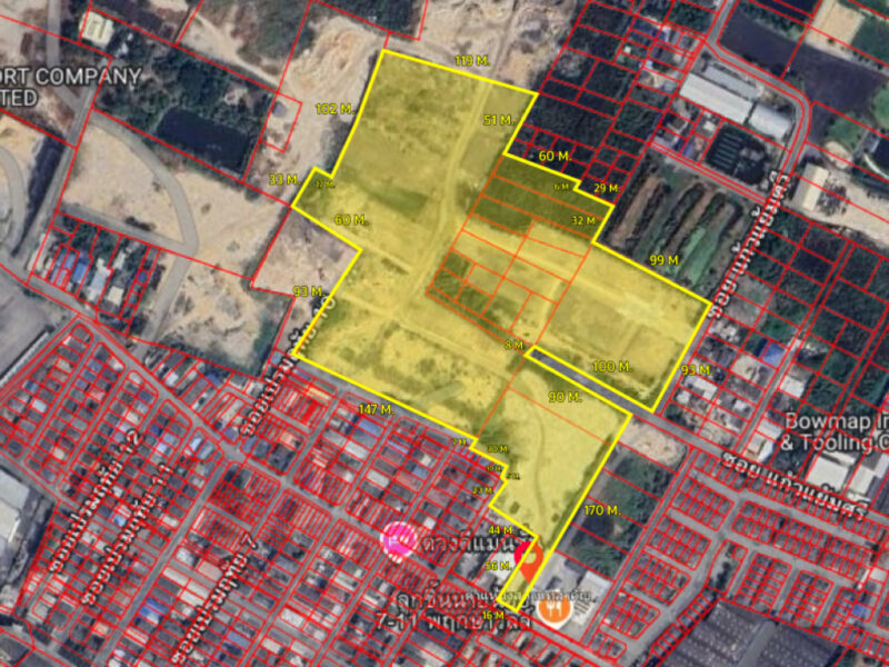 ขายที่ดิน 36-2-8.2 ไร่ ถนนสำโรงใต้ 6 ติด บิ๊กซี มินิ มหาวงษ์ ใกล้ BTS แบริ่ง
