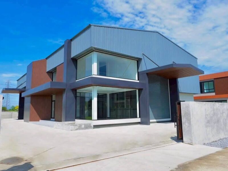 ขายที่ดินพร้อมสร้างโรงงาน โกดัง คลังสินค้า ย่านบางบัวทอง