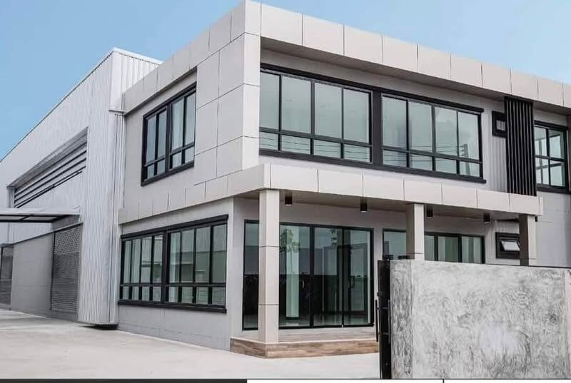 ขายที่ดินพร้อมสร้างโรงงาน โกดัง คลังสินค้า ย่านบางบัวทอง