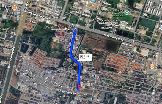 ที่ดิน 3-2-84 ไร่ ซ.วัดเวฬุวนาราม 7 ดอนเมือง แปลงมุม ติดถนนทุกด้าน