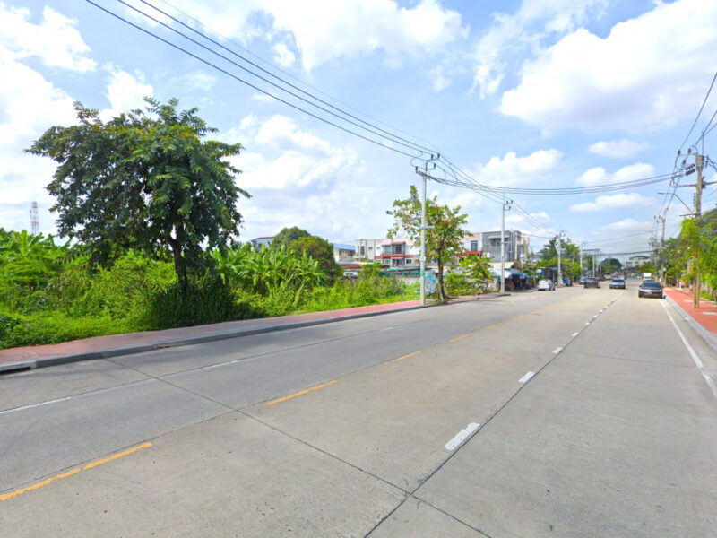 ขาย ที่ดิน ริมถนนคลองลำเจียก 4 ไร่ 2 งาน 3 ตรว เหมาะทำการค้า.