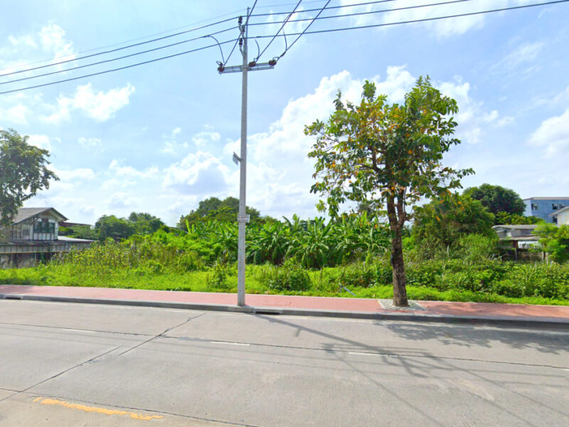 ขาย ที่ดิน ริมถนนคลองลำเจียก 4 ไร่ 2 งาน 3 ตรว เหมาะทำการค้า.