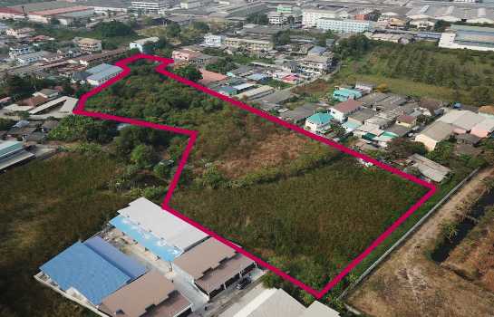 ขายที่ดินเนื้อที่ 9 ไร่ 96.8 ตร.ว. ซ.เศรษฐกิจ 1-1 (แปซิฟิค) เหมาะสร้างบ้าน โรงงานขนาดเล็ก หรือโกดังสินค้า