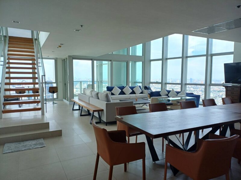 For Rent: Luxurious Duplex Condominium at The River Breathtaking River and City Views from the 67-68th Floor – 3 Bedrooms, 4 Bathrooms