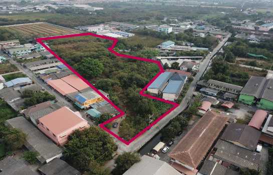 ขายที่ดินเนื้อที่ 9 ไร่ 96.8 ตร.ว. ซ.เศรษฐกิจ 1-1 (แปซิฟิค) เหมาะสร้างบ้าน โรงงานขนาดเล็ก หรือโกดังสินค้า