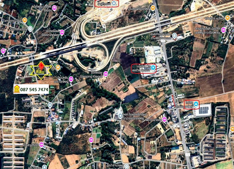 ให้เช่าที่ดินระยะยาว 5 ไร่ (แปลงมุม) ปากช่อง-เขาใหญ่ ใกล้จุดขึ้นลงมอเตอร์เวย์บางปะอิน-นครราชสีมา