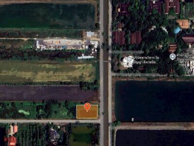 ขายถูกที่ดินใกล้วัดปัญญานันทาราม 1 ไร่ ติดถนนคอนกรีตสาธารณะ ซ.คลองห้า ตอ.38 อ.คลองหลวง จ.ปทุมธานี