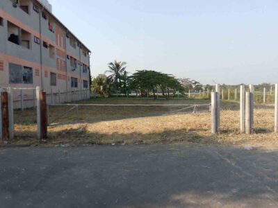 ขายที่ดินถมแล้ว 208 ตรว. ลดแรง! ที่ดินทำเลทอง พระประแดง ทำเลอนาคต ใกล้รถไฟฟ้า MRT สายสีม่วงใต้ – ซอยสุขสวัสดิ์ 78 แยก 24 (ซอยวัดชังเรือง)