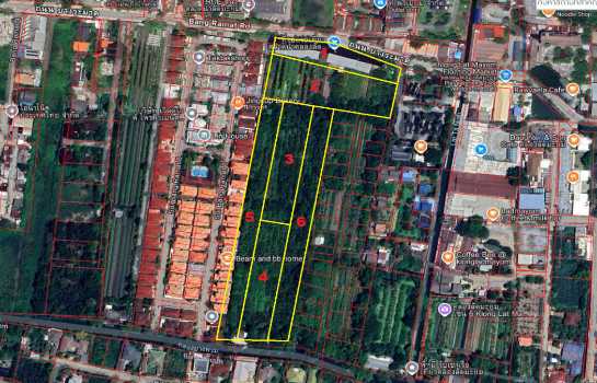 ขายที่ดินแปลงใหญ่ ติดถนนบางระมาด ใกล้ตลาดคลองลัดมะยม เหมาะพัฒนาโครงการที่อยู่อาศัยและเชิงพาณิชย์