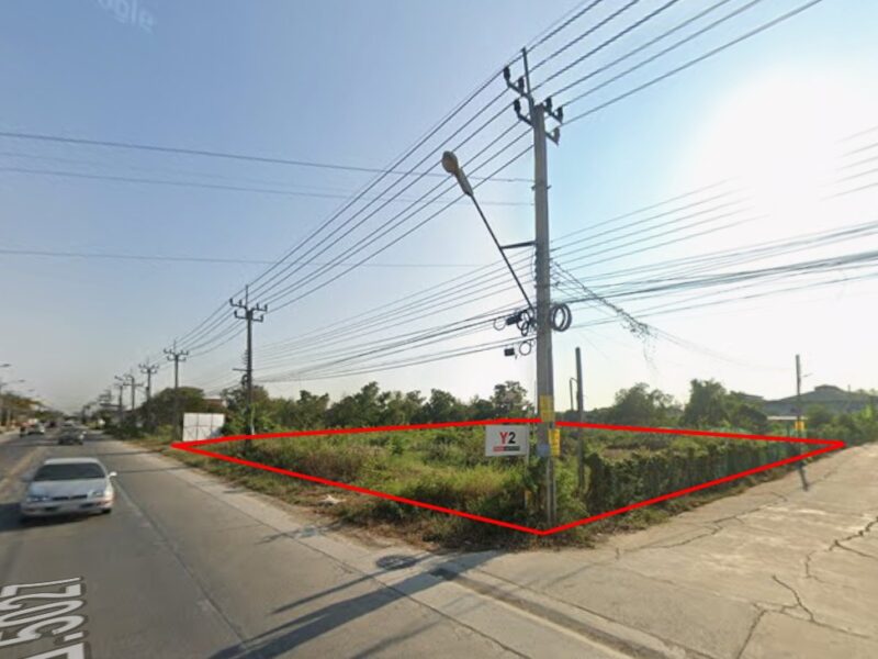 ที่ดินไทรน้อย นนทบุรี ติดถนนใหญ่ ทำเลธุรกิจ 2 ไร่กว่า เจ้าของขายเอง