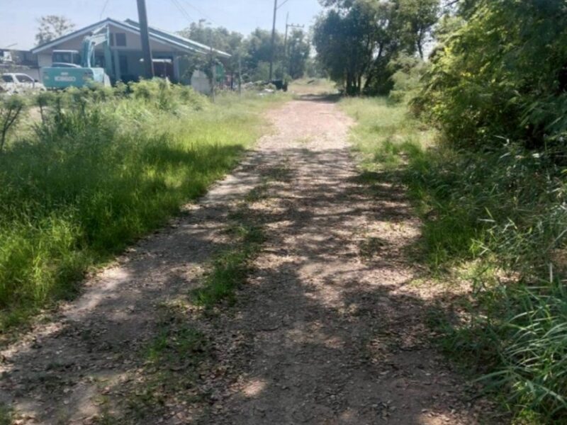 ♨️ขายที่ดินใกล้ มศว.องครักษ์ อยู่ในแหล่งชุมชน อยู่ถนนด้านหลัง มศว.