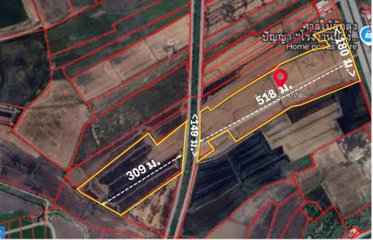 ขาย ที่ดิน ติดถนนใหญ่สายหลัก ทล.347 เส้นทางเศรษฐกิจเชื่อมต่อเมืองสำคัญ เนื้อที่ 68 ไร่ 2 งาน 9 ตรว ราคายังไม่แรง!” ฟรีค่าโอน