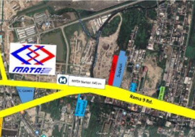 🗺️ ขาย / ให้เช่า ที่ดินแปลงใหญ่ติดถนนพระราม 9 เนื้อที่ 7-2-85 ไร่