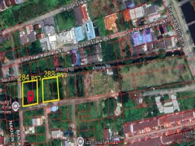 ขาย ที่ดินแปลงสวย 1 ไร่ 1 งาน 72 ตรว ซอย ทวีวัฒนา 41 อยู่กึ่งกลางถนนอุทยาน และ ถนนบรมราชชนนี