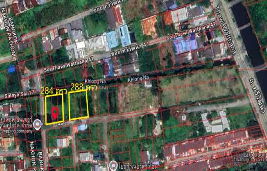 ขาย ที่ดินแปลงสวย 1 ไร่ 1 งาน 72 ตรว ซอย ทวีวัฒนา 41 อยู่กึ่งกลางถนนอุทยาน และ ถนนบรมราชชนนี