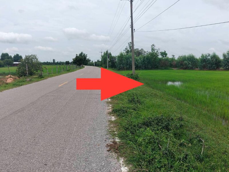 ที่นา 33 ไร่ จังหวัดร้อยเอ็ด บ้านส้มโฮง ราคาต่อรองได้