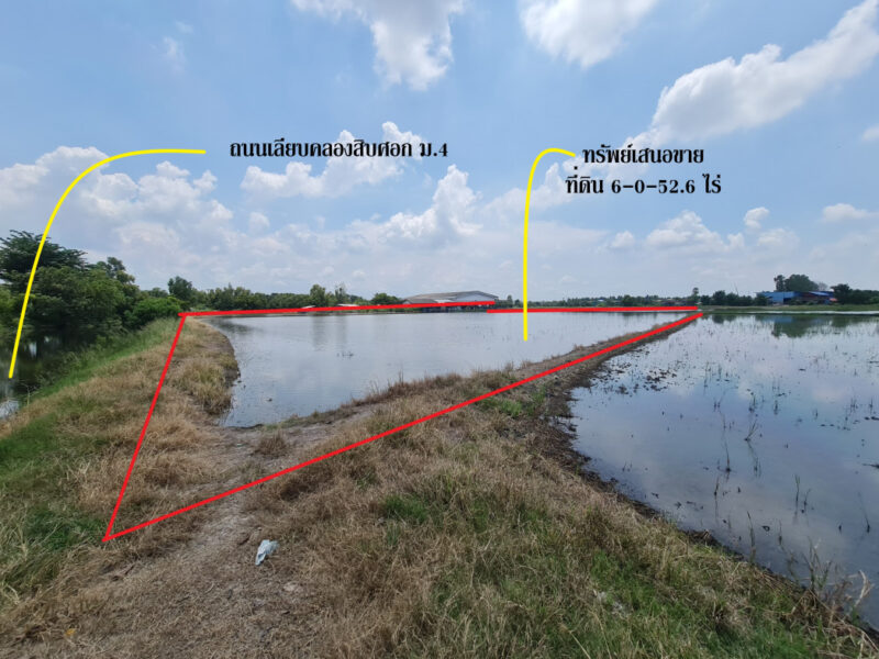 ขาย ที่ดิน ติดถนนสามโคก-เสนา ทล.3111 อ.สามโคก ปทุมธานี ทำเลดีพื้นที่ลงทุน เนื้อที่ 37 ไร่ 12.2 ตรว ลดลงราคา 22 ล้าน เจ้าของอยากขายมากๆ