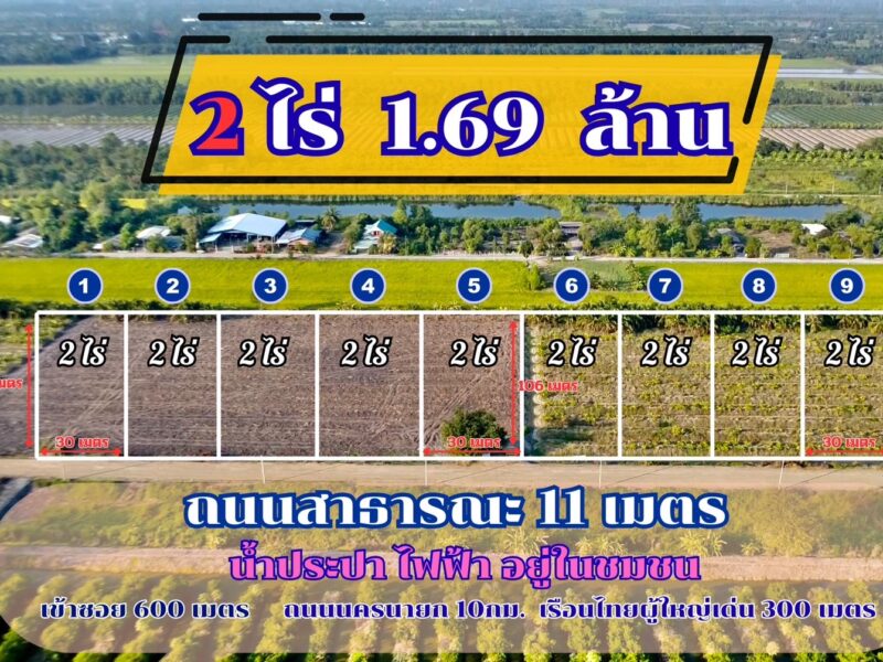 ขายที่ดินทำเลทอง คลอง 11 หนองเสือ ปทุมธานี ราคาถูก ไร่ละไม่ถึง 1 ล้าน เหมาะสร้างโกดัง บ้านสวน หรือคลังสินค้า
