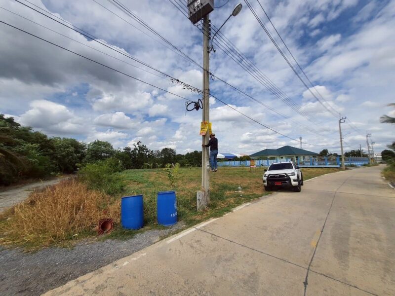 ขายที่ดินหลังโรบินสันราชพฤกษ์ 437 ตรว ติดถนนคอนกรีตสาธารณะ ถมแล้ว ซ.เกษตรพัฒนา 2 อ.ปากเกร็ด จ.นนทบุรี