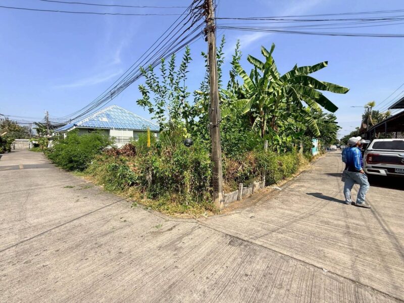 ขายด่วนที่ดินใกล้แฟชั่นไอร์แลนด์ 44 ตรว แปลงมุม ถมแล้ว ซ.พระยาสุเรนทร์ 25 มีนบุรี กทม.