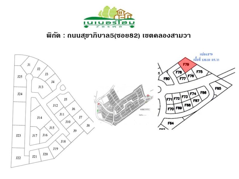 ขายที่ดินในหมู่บ้านเนเบอร์โฮม สุขาภิบาล5 ซอย82