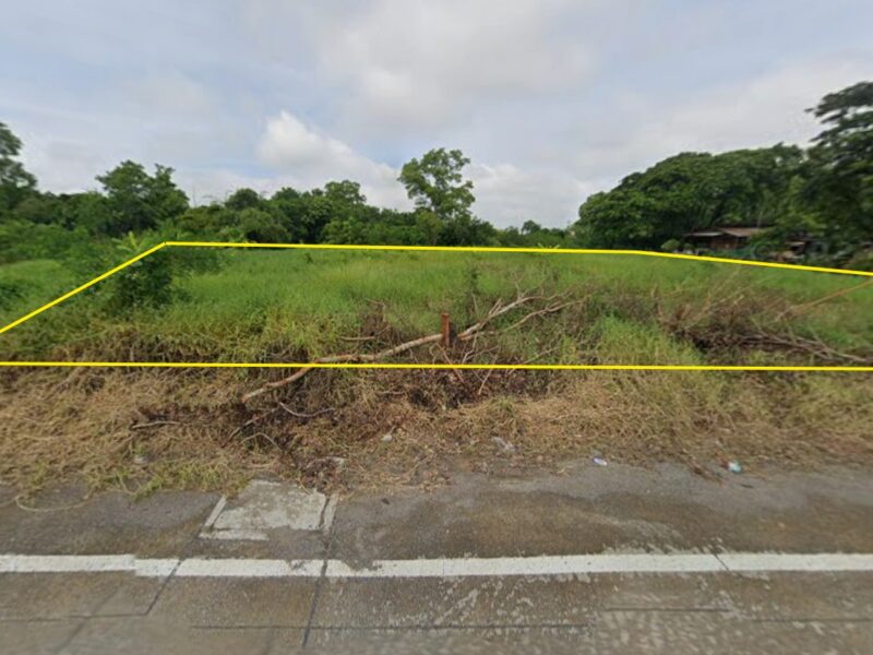 ที่ดินปทุมธานี ตำบลพืชอุดม ติดถนนเจ้าของขายเองราคาคุยกันได้