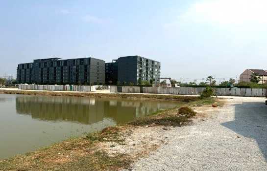 ขาย ที่ดิน ME401 EEC สีม่วงลาย ติดนิคม อมตะชลบุรี บ้านเก่า พานทอง ชลบุรี . 20 ไร่ 1 งาน 72.3 ตรว ทำเลดี แปลงสี่เหลี่ยมสวย แบ่งขายได้ เช่าได้