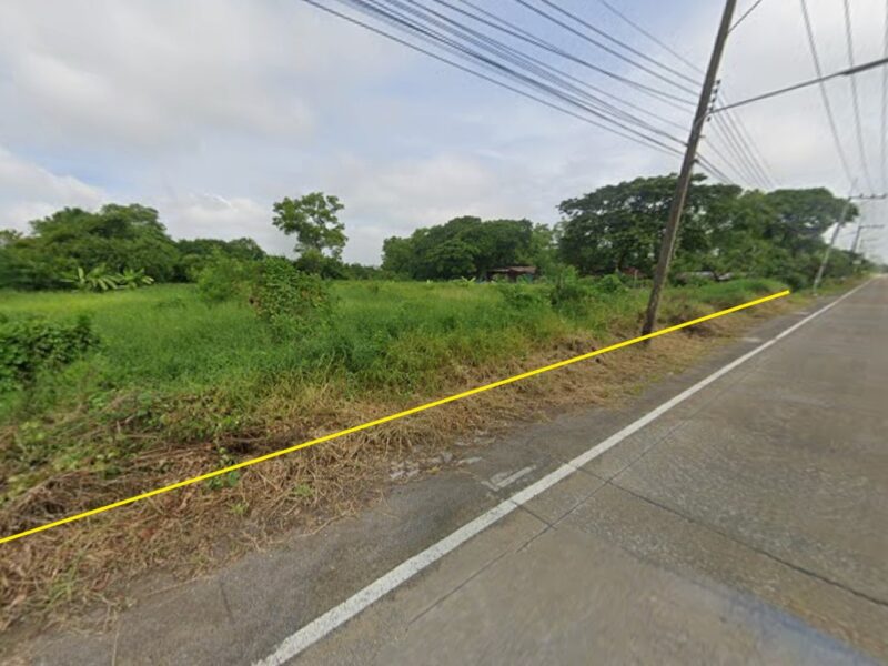 ที่ดินปทุมธานี ตำบลพืชอุดม ติดถนนเจ้าของขายเองราคาคุยกันได้