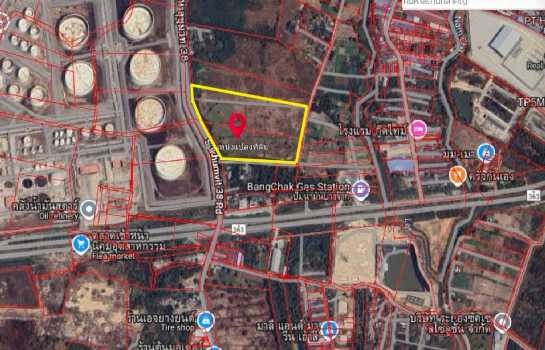 ขาย ที่ดิน มาบตาพุด ติดถนนสุขุมวิท 38 จ.ระยอง 35 ไร่ 3 งาน 72.6 ตรว ..