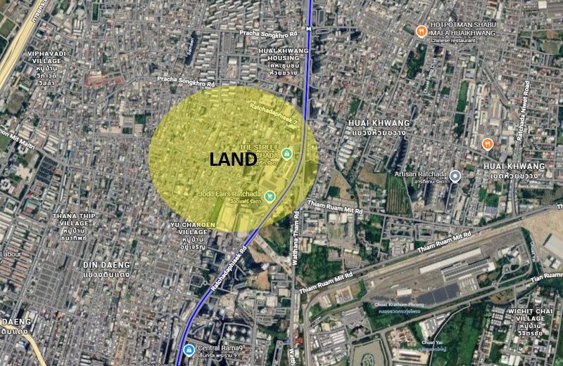 ขายที่ดินรัชดาภิเษก ซอย7 (ซ.นาทอง 7) เจ้าของขายเอง