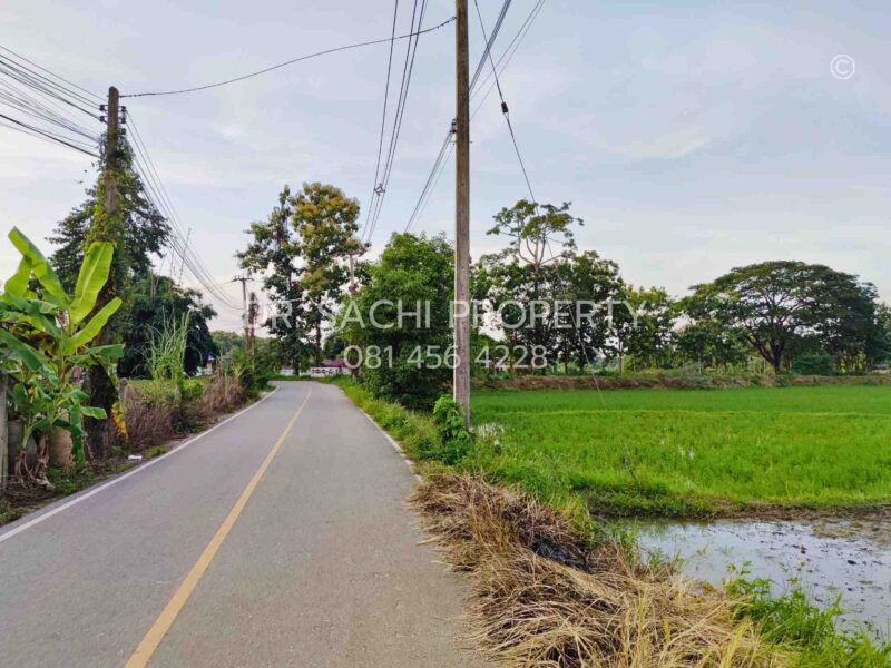 #ขายที่ดินสวยเชียงราย ทำเลดี ใกล้ ถ.บายพาสตะวันออก เพียง 1 กม. สนามบินเชียงราย (13-2-50.3 ไร่)