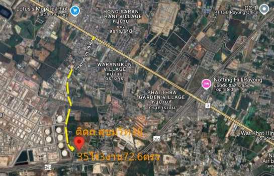 ขาย ที่ดิน มาบตาพุด ติดถนนสุขุมวิท 38 จ.ระยอง 35 ไร่ 3 งาน 72.6 ตรว ..