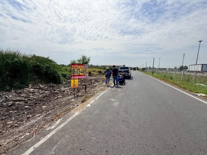 ขายด่วนที่ดิน 286 ตรว ติดถนนเลียบมอเตอร์เวย์ ต.คลองสี่ อ.คลองหลวง จ.ปทุมธานี