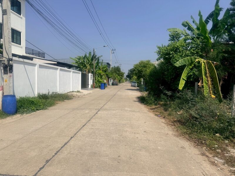 ขายถูกที่ดินลาดสวาย 124 ตรว ติดถนนคอนกรีตสาธารณะ ถมแล้ว ซ.ร่วมสุข 3 อ.ลำลูกกา จ.ปทุมธานี 0