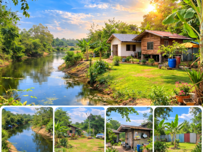 โอกาสดี! ที่ดินริมน้ำ 129 ตร.ว. เหมาะสร้างบ้านพัก ราคา 900,000 บาท