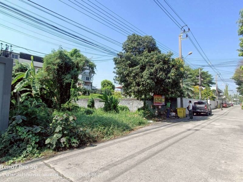 ขายถูกที่ดิน 111 ตรว ติดถนนคอนกรีตสาธารณะ ถมแล้ว ซ.ติวานนท์-ปากเกร็ด 27 อ.ปากเกร็ด จ.นนทบุรี
