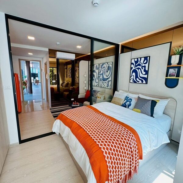 คอนโดใหม่ ใกล้ ม.กรุงเทพ Dcondo Vivid Rangsit ทำเลดีมาก พร้อมรถรับ-ส่งถึงหน้ามหาลัย โทร 065-4496399