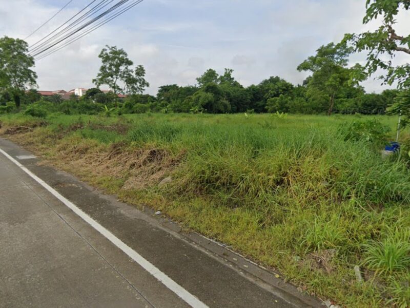 ที่ดินปทุมธานี ตำบลพืชอุดม ติดถนนเจ้าของขายเองราคาคุยกันได้