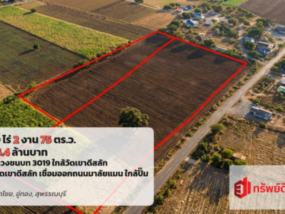 ขายที่ดินอู่ทอง สุพรรณบุรี 20 ไร่ 2 งาน 75 ตารางวา