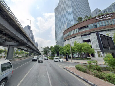 ด่วน ! ให้เช่าที่ดิน ติดถนนพระราม 4 พื้นที่สีแดง ใกล้ MRT สามย่าน