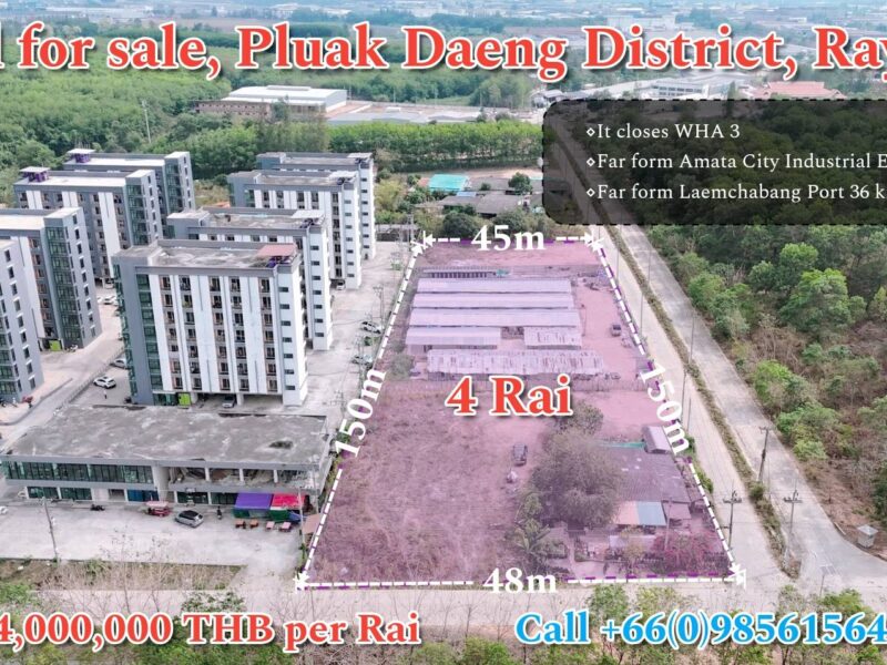 ขายที่ดินผังม่วงปลวกแดงระยอง ทำเลทองใกล้นิคมอุตสาหกรรม