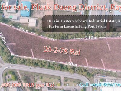 ขายที่ดินศักยภาพสูงปลวกแดงระยอง ผังม่วงทำเลทองในนิคมอุตสาหกรรม
